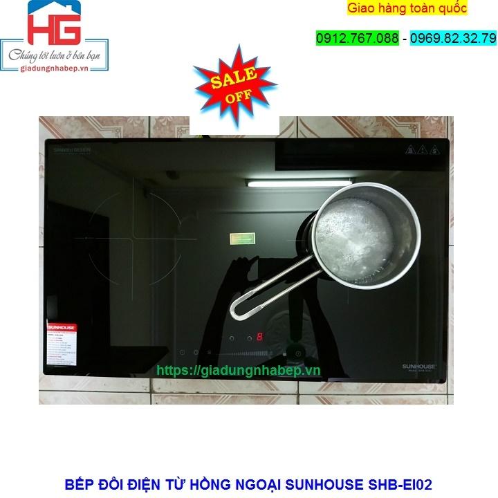 Bếp đôi từ hồng ngoại Sunhouse SHB-EI02
