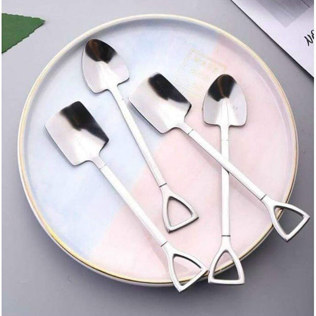 Hộp 6 Muỗng Inox Hình Cây Xẻng