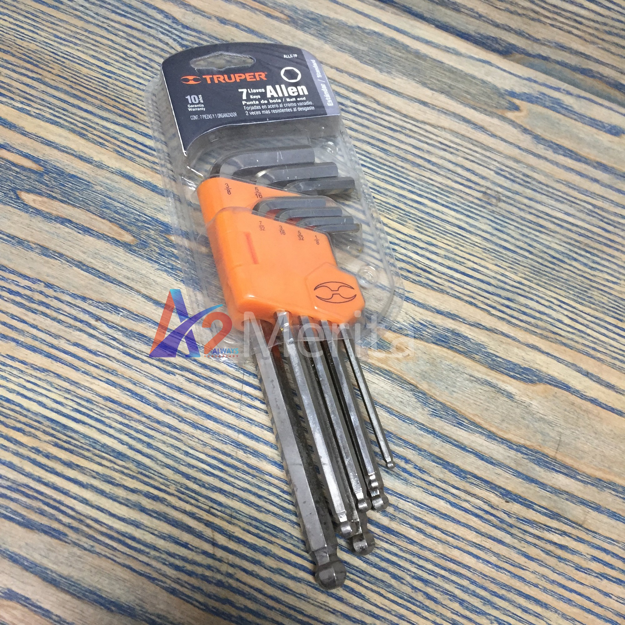 Bộ lục giác bi 7 cây hệ inch Truper 15551 (ALLX-7P)
