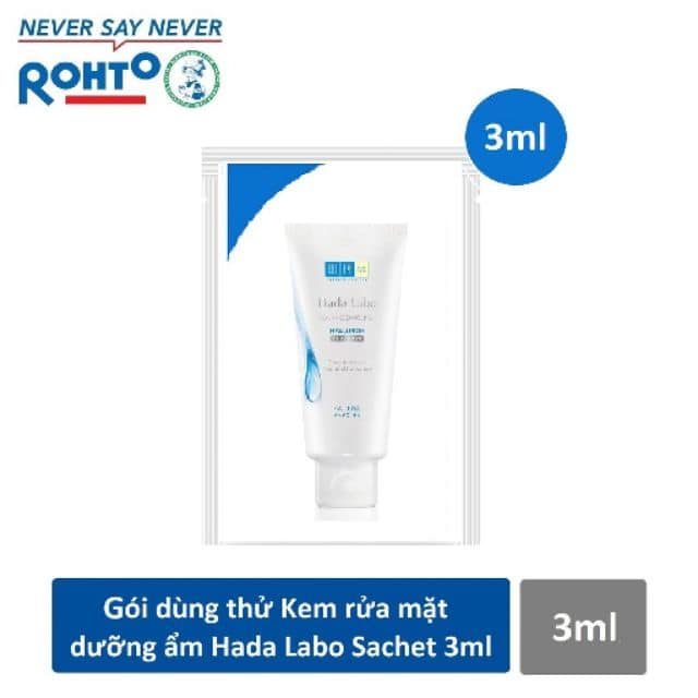 Combo 10 gói Sữa rửa mặt Hada labo dưỡng ẩm 3ml/gói