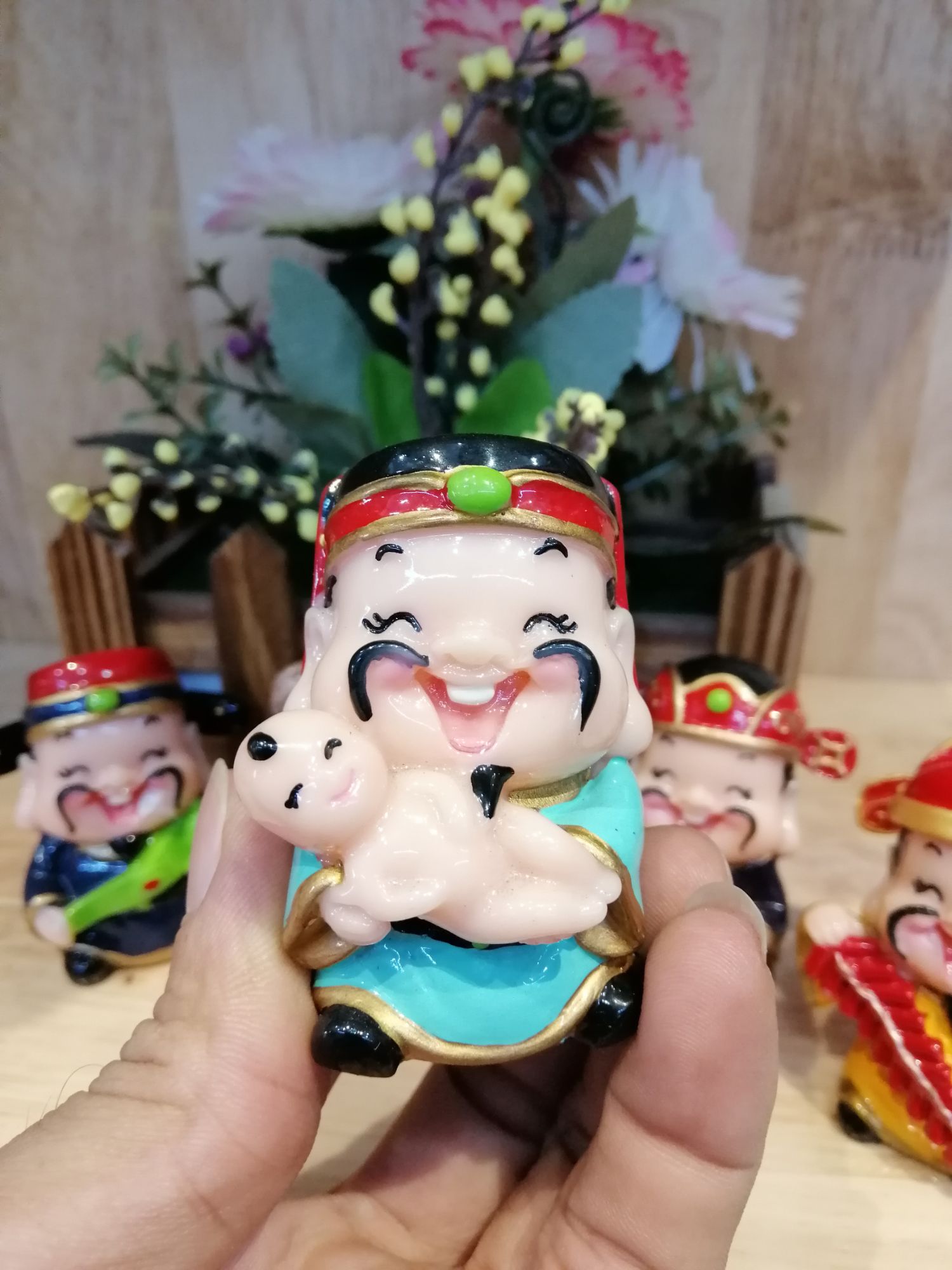 BỘ TƯỢNG 5 ÔNG PHÚC LỘC THỌ CAO 6 CM