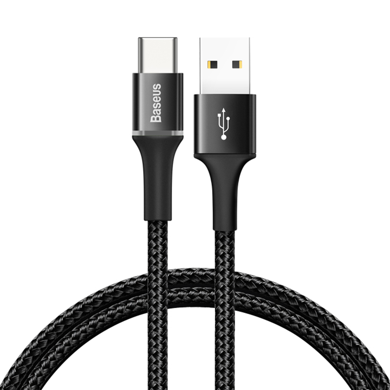 Baseus 0.25m/0.5m/1m/ 2m/3m USB Type C Fast Charging Cable For Samsung S20 S10 Plus Xiaomi Mobile Phone USBC Type-c Cable