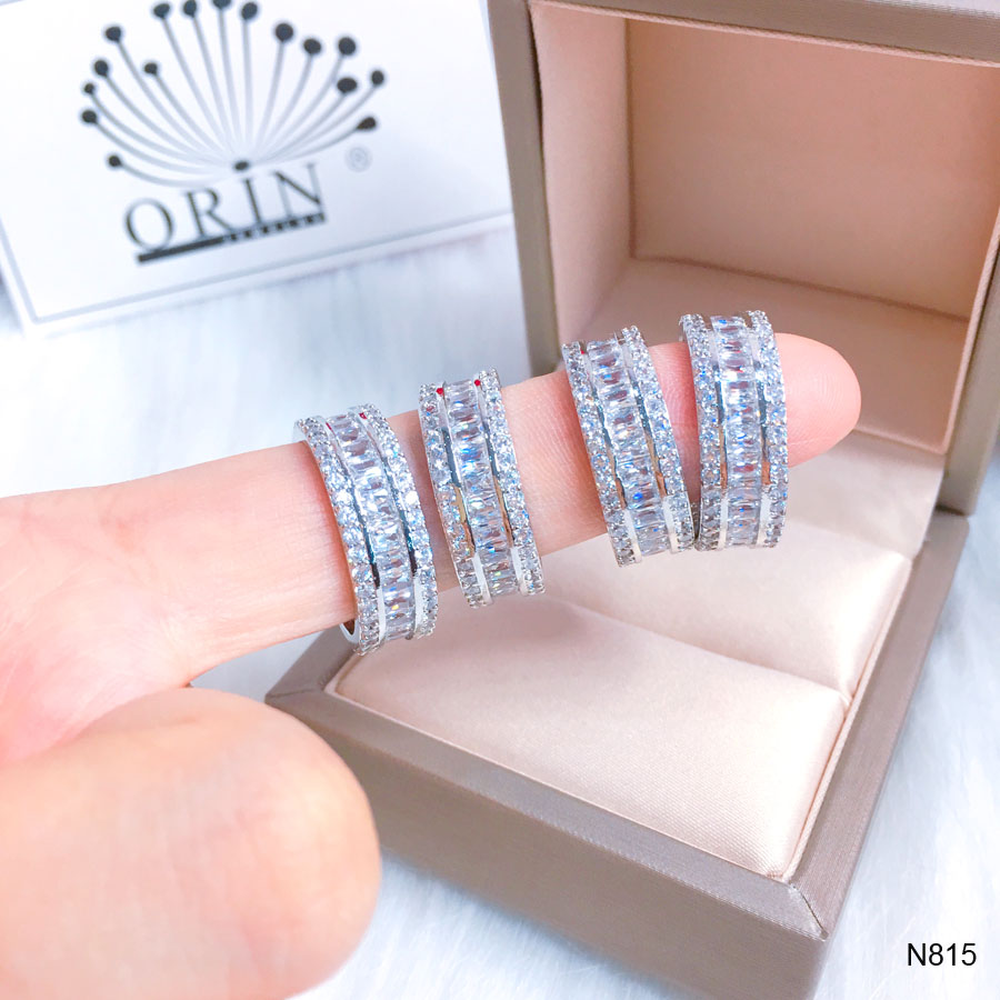 Nhẫn bạc nữ đính đá thời thượng Orin N815