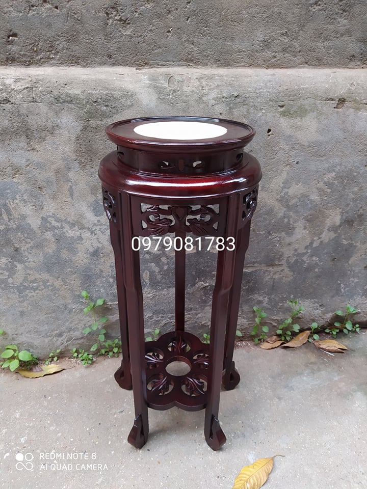 Đôn phượng gỗ lim nam phi (kt mặt 30cm, cao 80 cm)