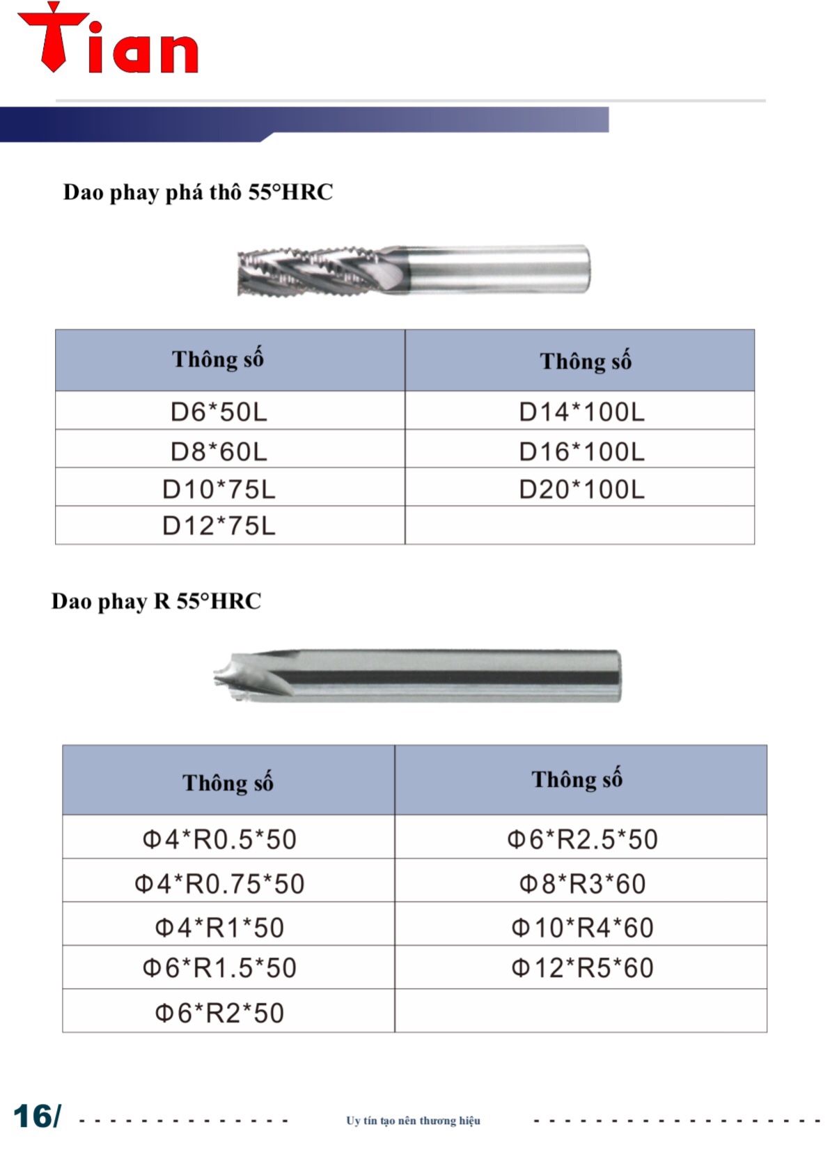 Ø6*50*4T - Mũi Phay Phá Thô D6: Chuyên Thép/Dao phay hợp kim (Solid Carbide)