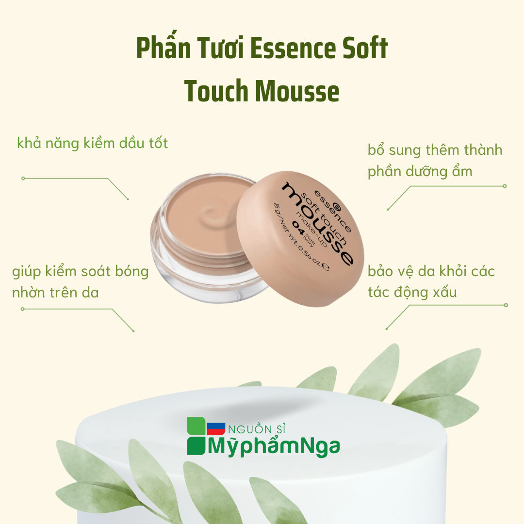 Phấn tươi Đức Mousse Essence kiềm dầu che khuyết điểm