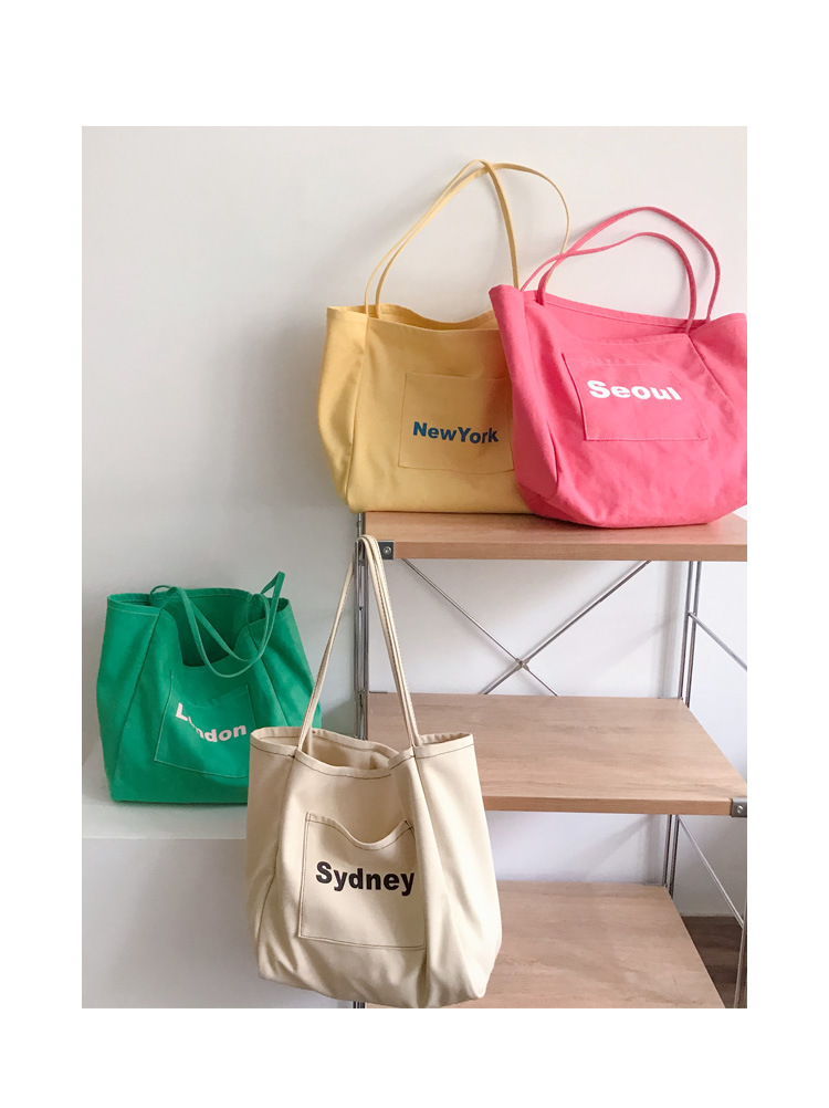 Túi tote túi vải canvas form lớn Hàn quốc