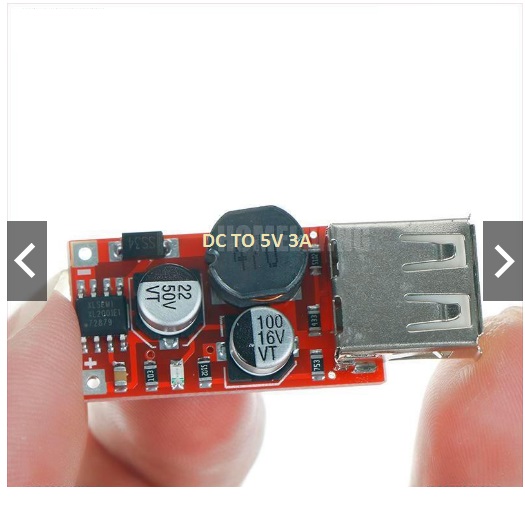 Mạch Hạ Áp Usb Dc từ 9v 12v 24v thành 5v 3a