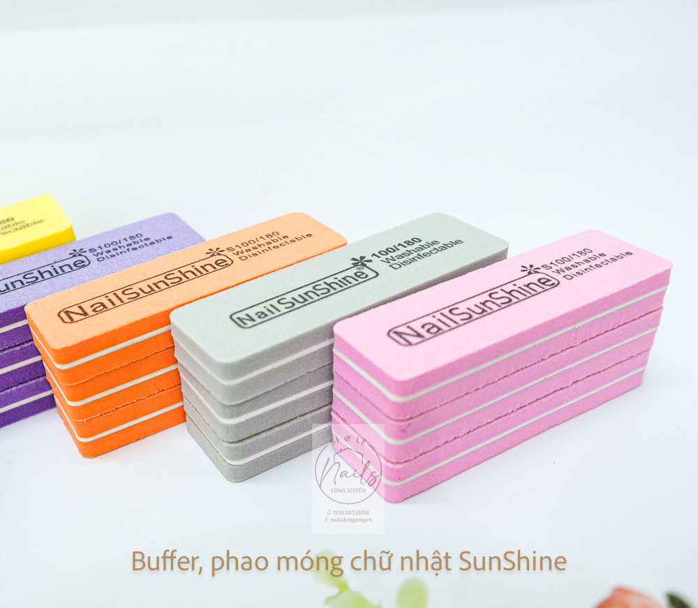 Phao móng chữ nhật SunShine, phao nhám phao mịn mặt móng