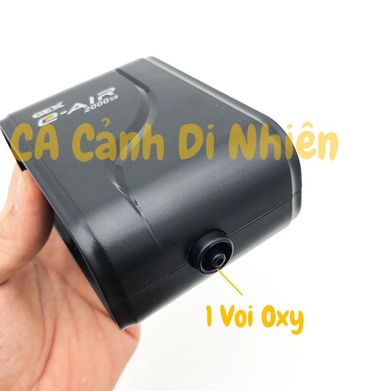 Máy sủi khí Oxy Siêu Êm 1 vòi Gex E-AIR 2000WB cho hồ cá
