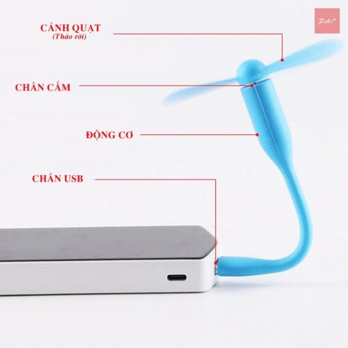 Quạt USB mini 2 cánh có thể tháo rời