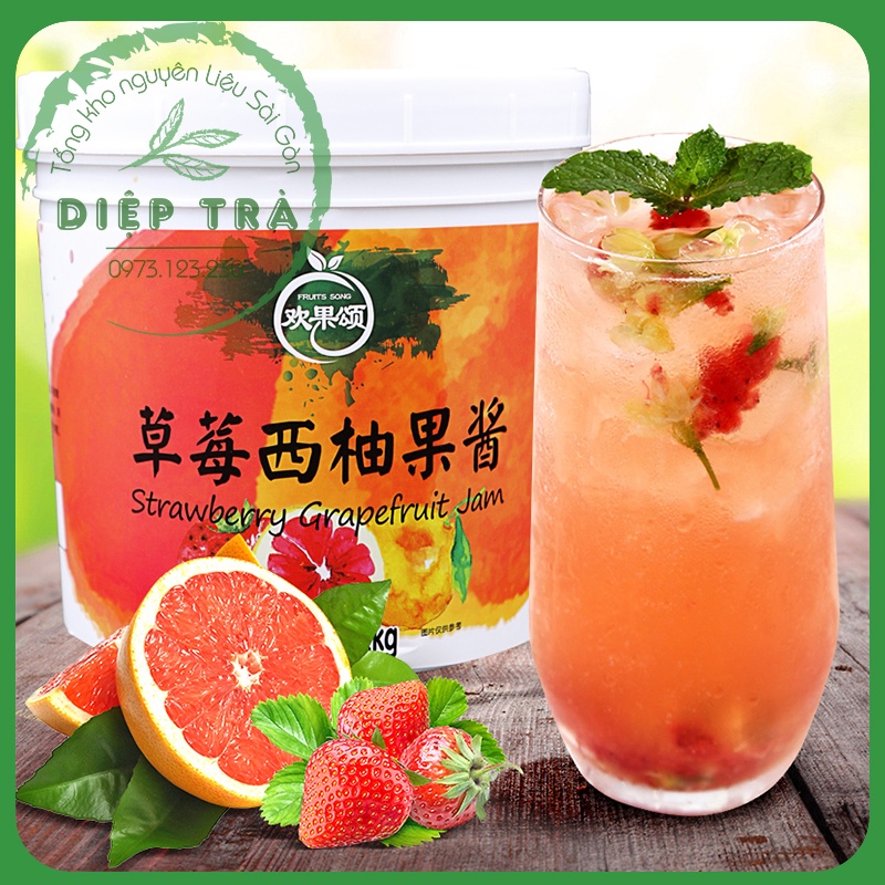 Mứt Cam Đào Dâu Tây 1.2kg (hộp)