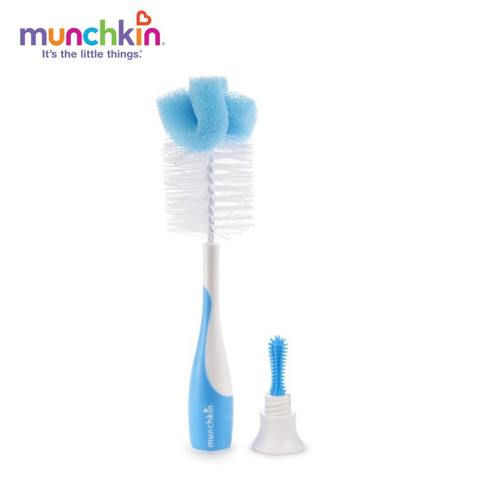 Bộ chổi cọ bình sữa và núm ty có mút Munchkin