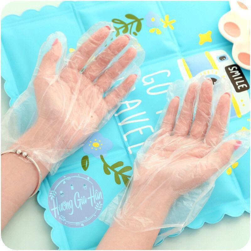 Găng Tay Nilon Sử Dụng 1 Lần (Bịch 100 cái)
