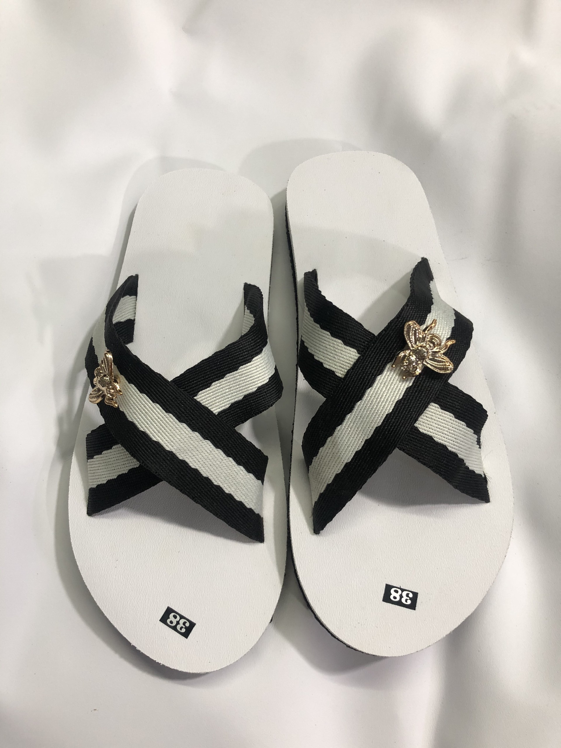 [FREESHIP + HOÀN TIỀN 50K] Dép quai chéo nam nữ ( đế trắng quai dù trắng đen ) size từ 34 đến 44