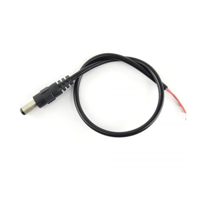 Dây nguồn DC đầu jack Đực 5.5x2.1mm đúc sẵn