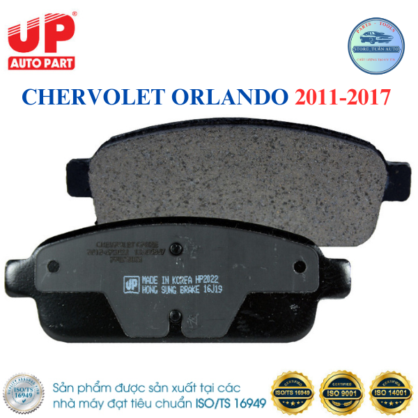 Bố thắng đĩa sau ô tô chervolet orlando 2011-2017 up parts chính hãng
