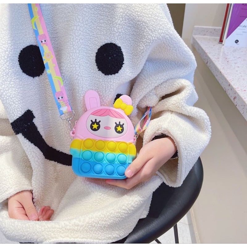 Túi đeo chéo Pop It Galaxy Cầu Vồng nhiều mẫu, có lựa mẫu