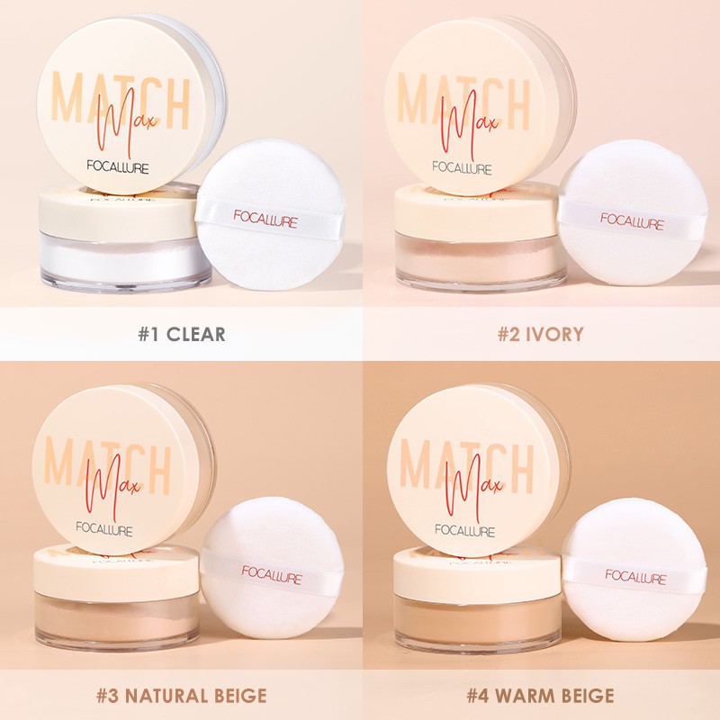 Phấn Phủ Bột Focallure Match Max Baking & Setting Matte Loose Powder 10g