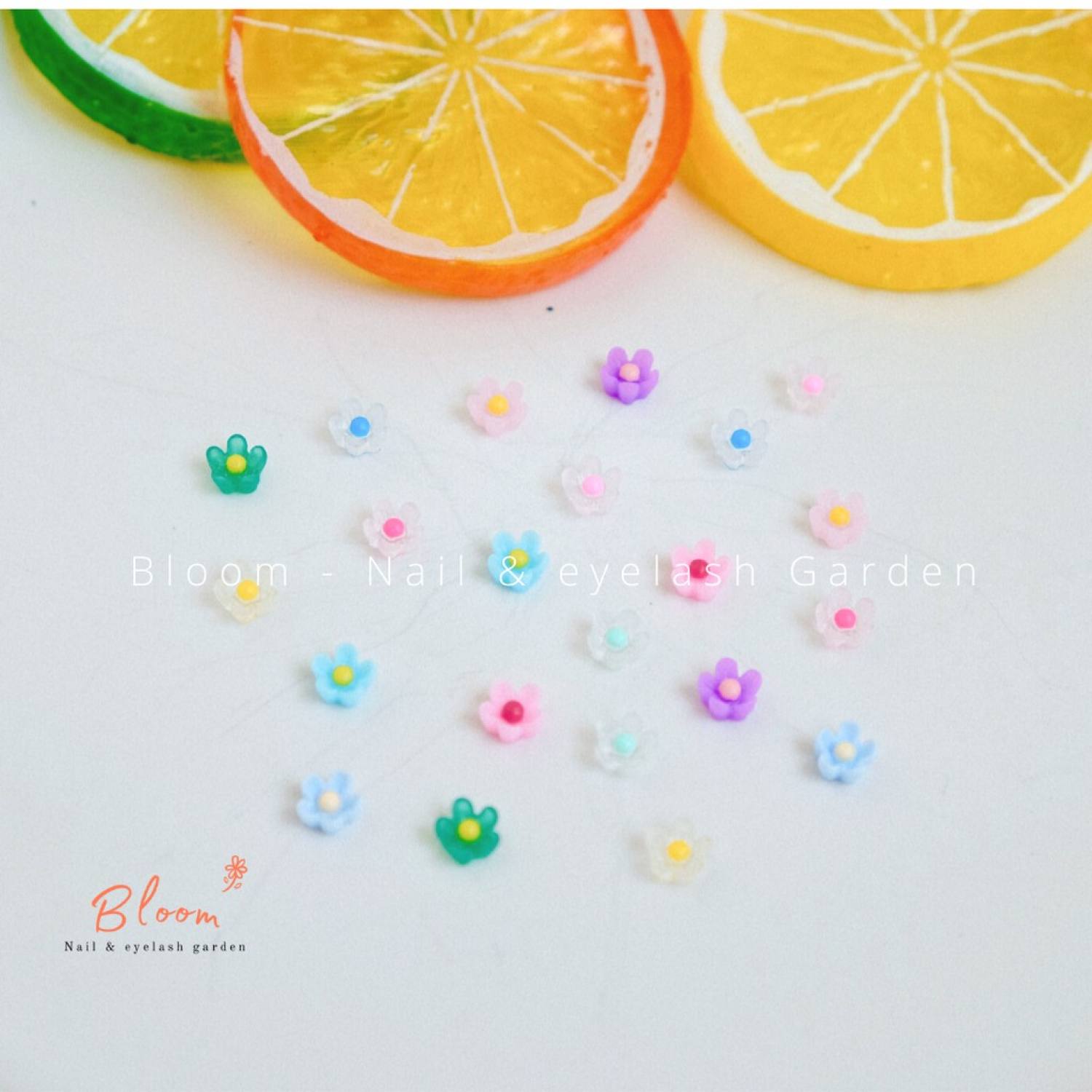 Charm hoa nhí gắn móng tay, chảrm nail