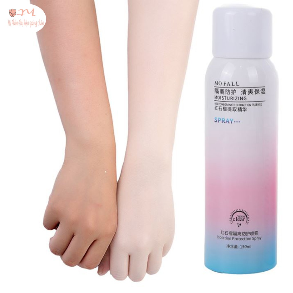 Xịt Chống Nắng Nâng dưỡng trắng da Body Tức Thì Maycreate Moisturizing Spray Hàn Nhập Khẩu 150ml