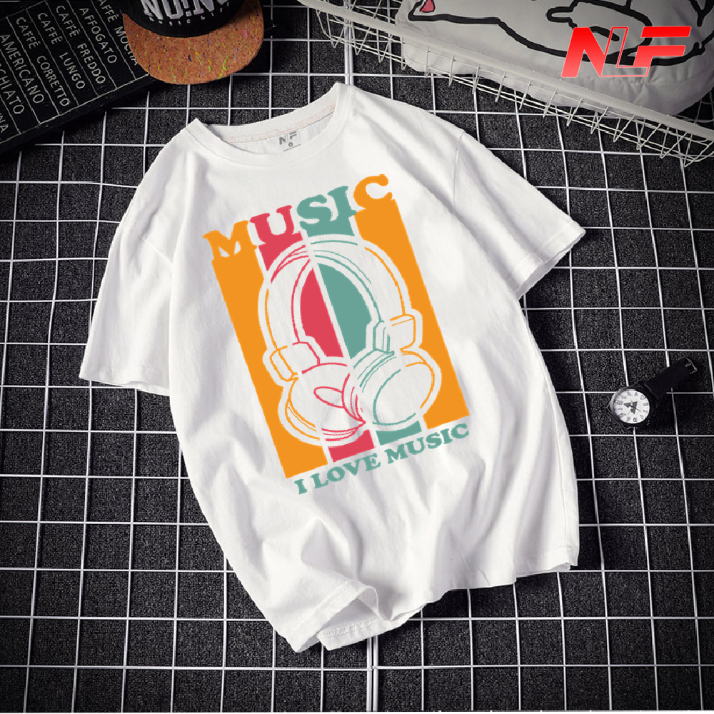 T-shirt nlf i love music nam-036