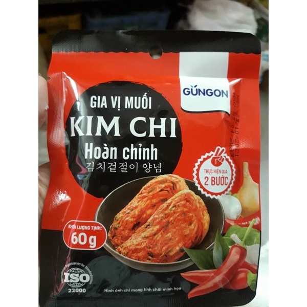Gia vị muối kim chi Hàn Quốc 60g ( combo 10 gói )