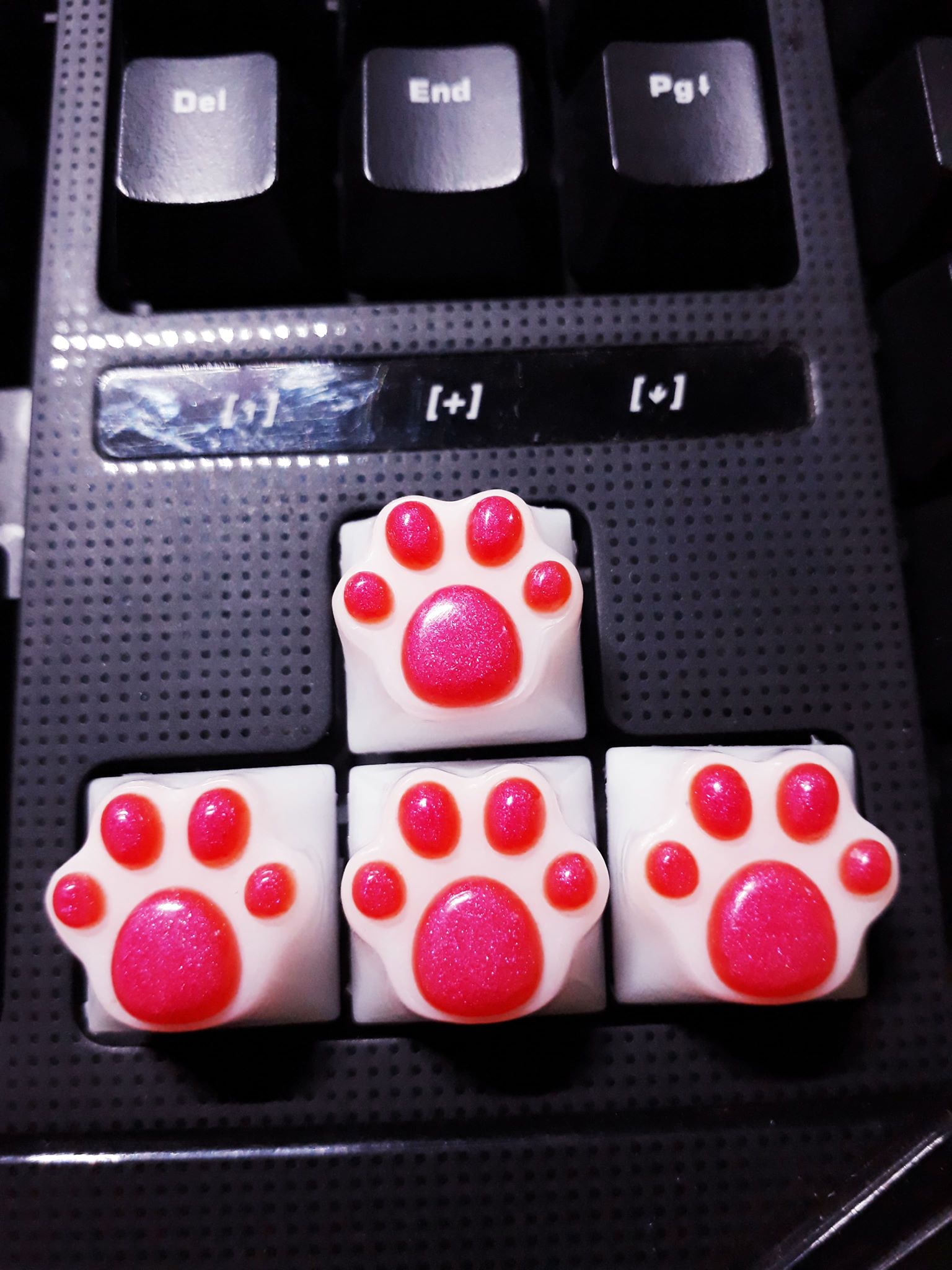 [HCM]Keycaps gaming chân mèo trang trí bàn phím cơ