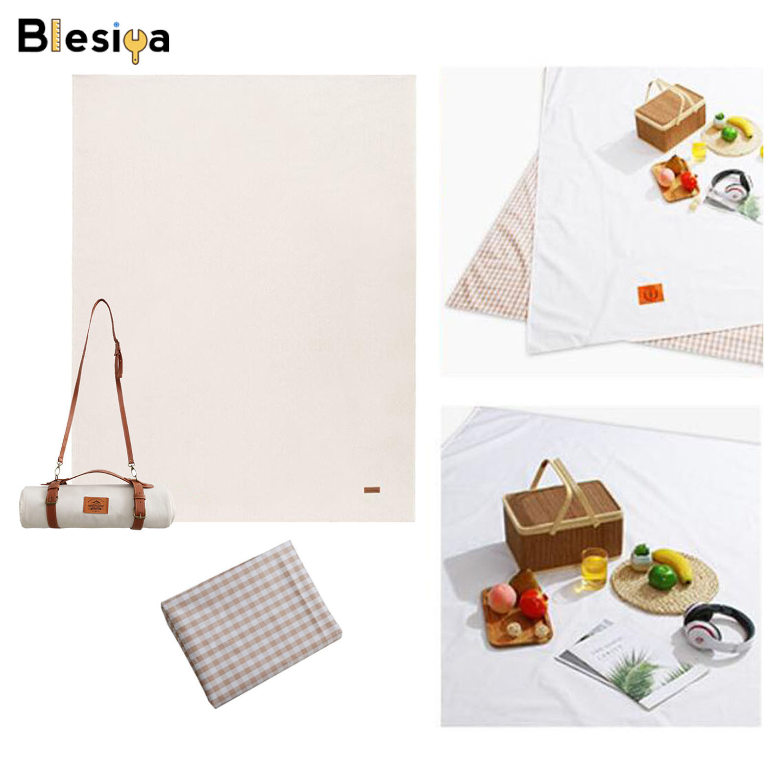 Blesiya Chăn Tote Dã Ngoại Ngoài Trời, 150X200Cm 59X78, 74Inch