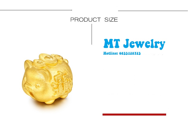 Charm Heo vàng 24k