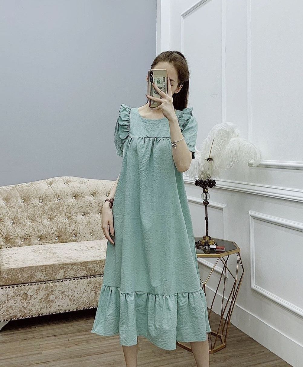 Đầm Bầu , Váy Suông von nhẹ Thiết Kế Cao Cấp ( Kèm Ảnh Thật )