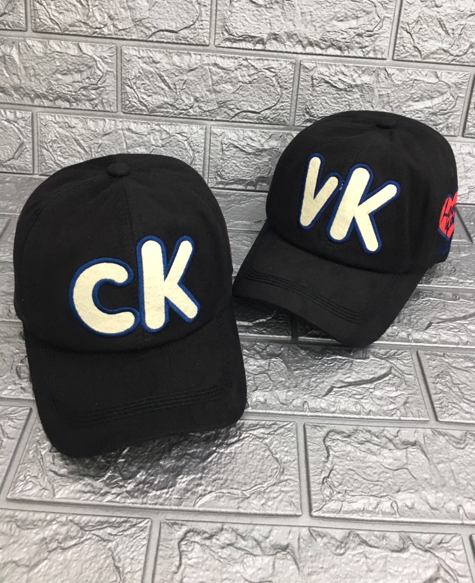 Cặp 2 nón cặp đôi thêu chữ CK VK ( Combo 2 nón)