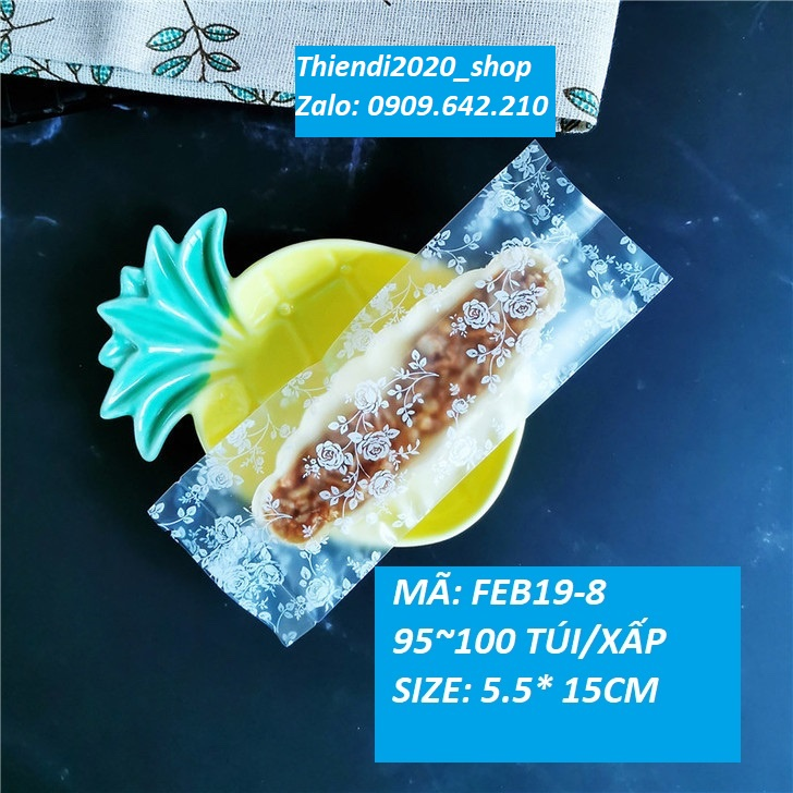 FEB19-Túi nylon đựng bánh thuyền 5.5*15cm( 100 túi/xấp)