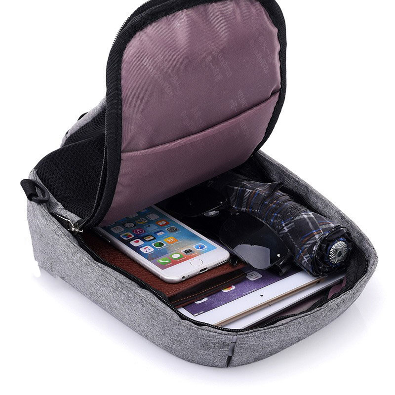 Túi Đeo Chéo UNISEX Hàn Quốc Màu Xám HARAS