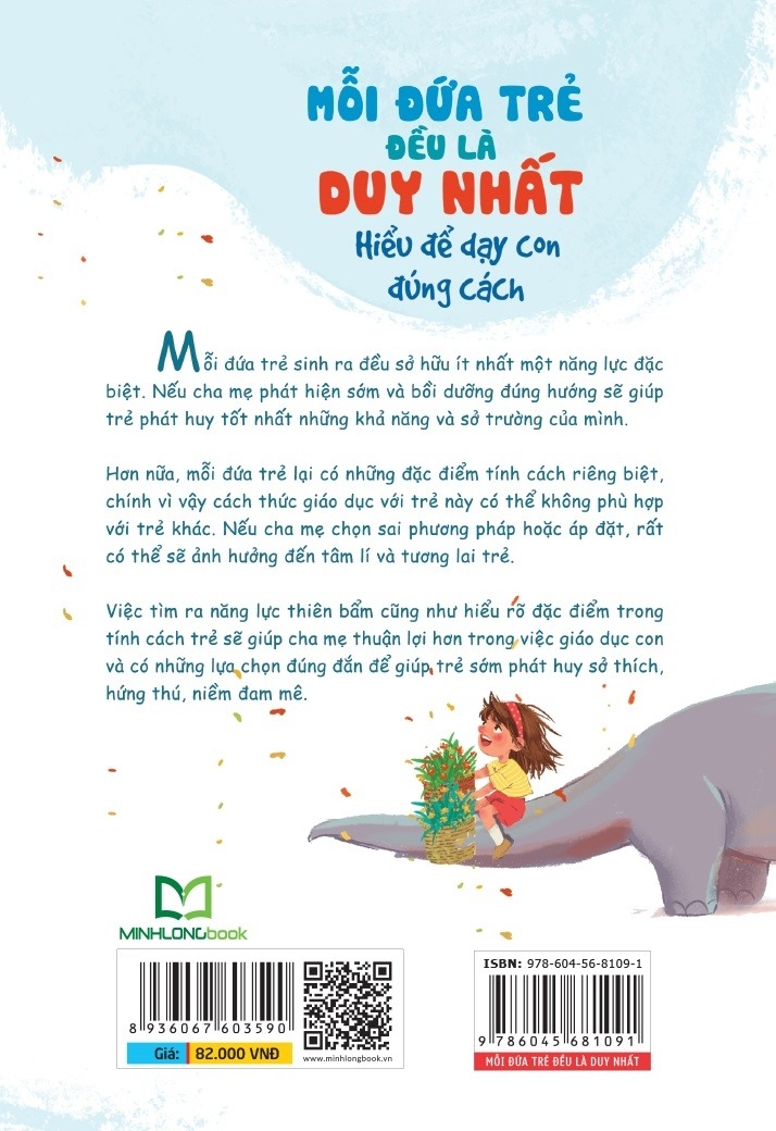 Sách: Mỗi Đứa Trẻ Đều Là Duy Nhât - Hiểu Để Dậy Con Đúng Cách