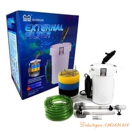 LỌC SUNSUN HW 603B VÀ HW 604B (Có đầy đủ bơm, in out, bông lọc...)
