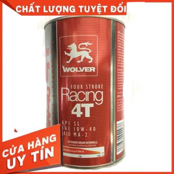 [Ana 102] Nhớt Wolver Racing 4T tổng hợp 10W40, nhớt xe máy/xe côn tay Wolver racing 10W40 giá rẻ khách chọn phân loại theo dung tích xe