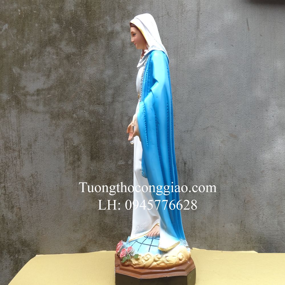 Tượng Đức Mẹ Ban Ơn 70cm Composite