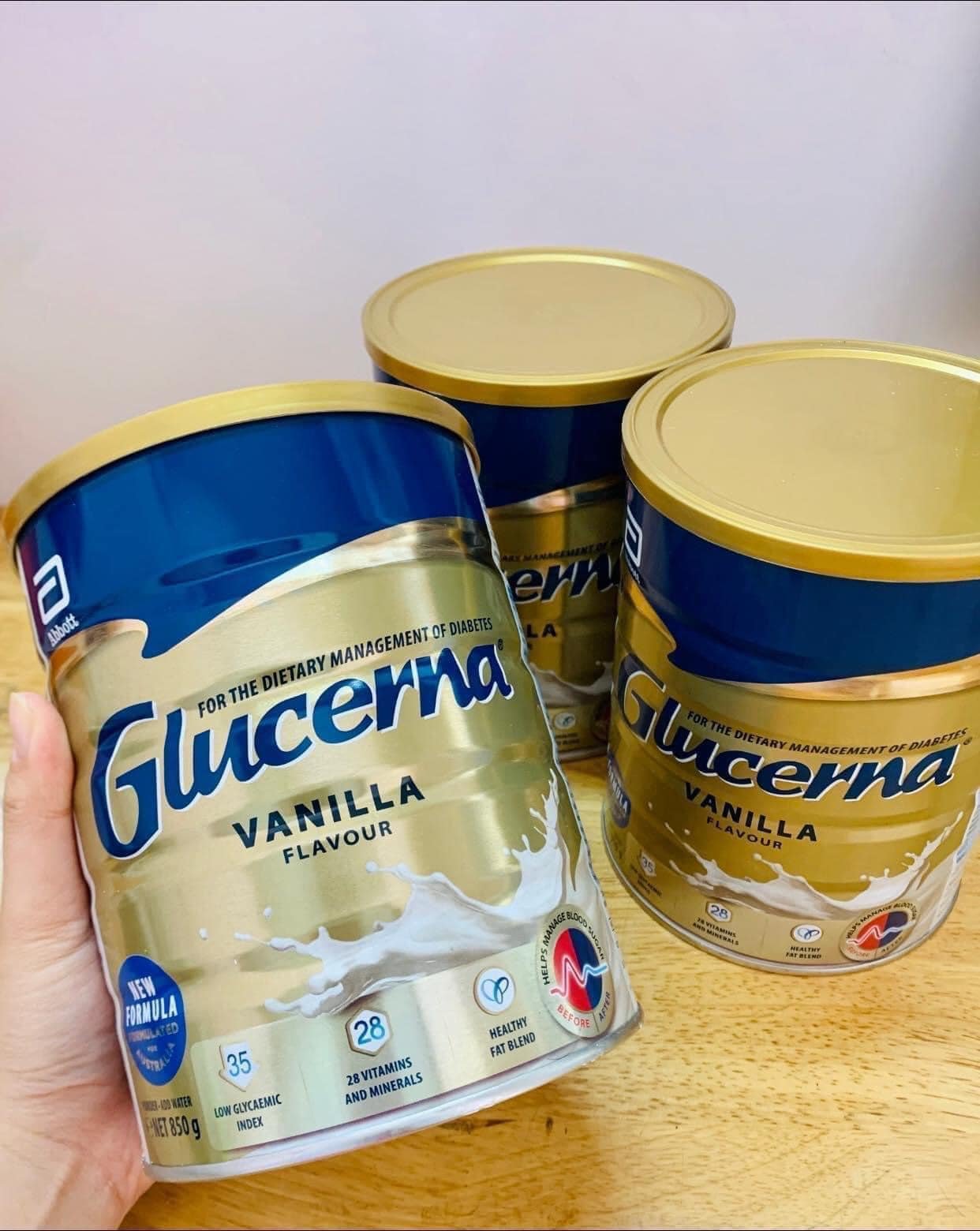 Sữa Glucerna 850g hương Vani