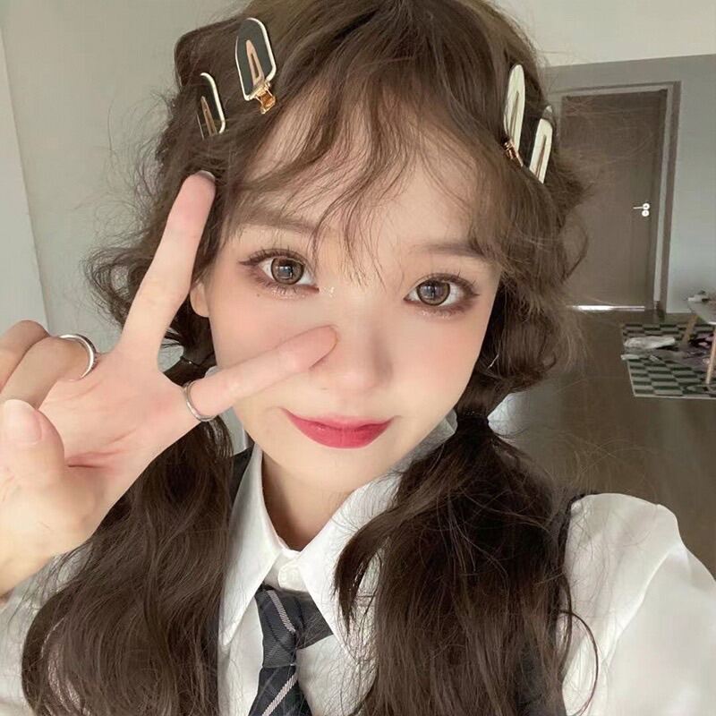 Kẹp tóc kiểu hàn quốc đen trắng - Trâm Bella