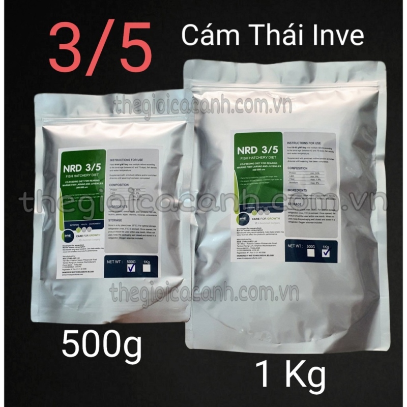 Cám Thái Inve 3/5 5/8 bao 500gram 1kg - thức ăn cá 7 màu cá cảnh thủy sinh