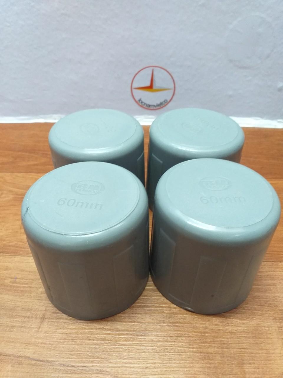 Nắp bịt phi 60, chụp ống  nhựa PVC 60 Bình minh