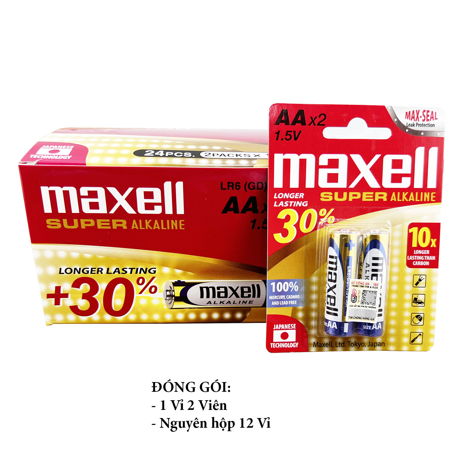 Small Batteries - Aa (2A), Aaa (3A) Alkaline Batteries Maxell Alkaline Lr3 Lr6 Pack of 2
