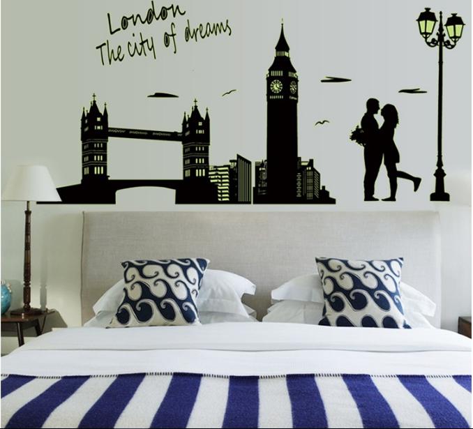 [HCM]Decal trang trí Thành Phố London- Dạ Quang