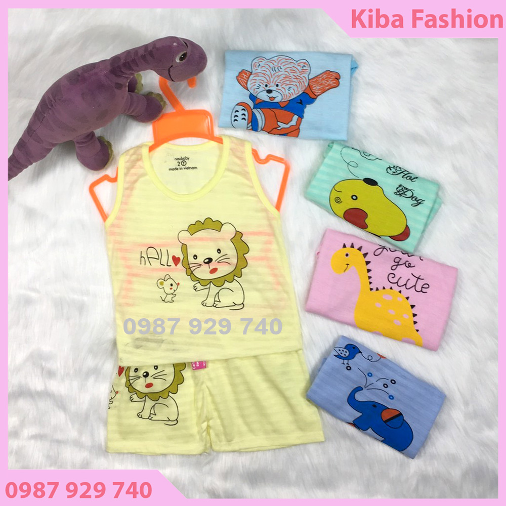 Bộ quần áo trẻ em cotton sợi tre cho bé sơ sinh 3- 14kg- bbl - t0120-đồ cho bé sơ sinh