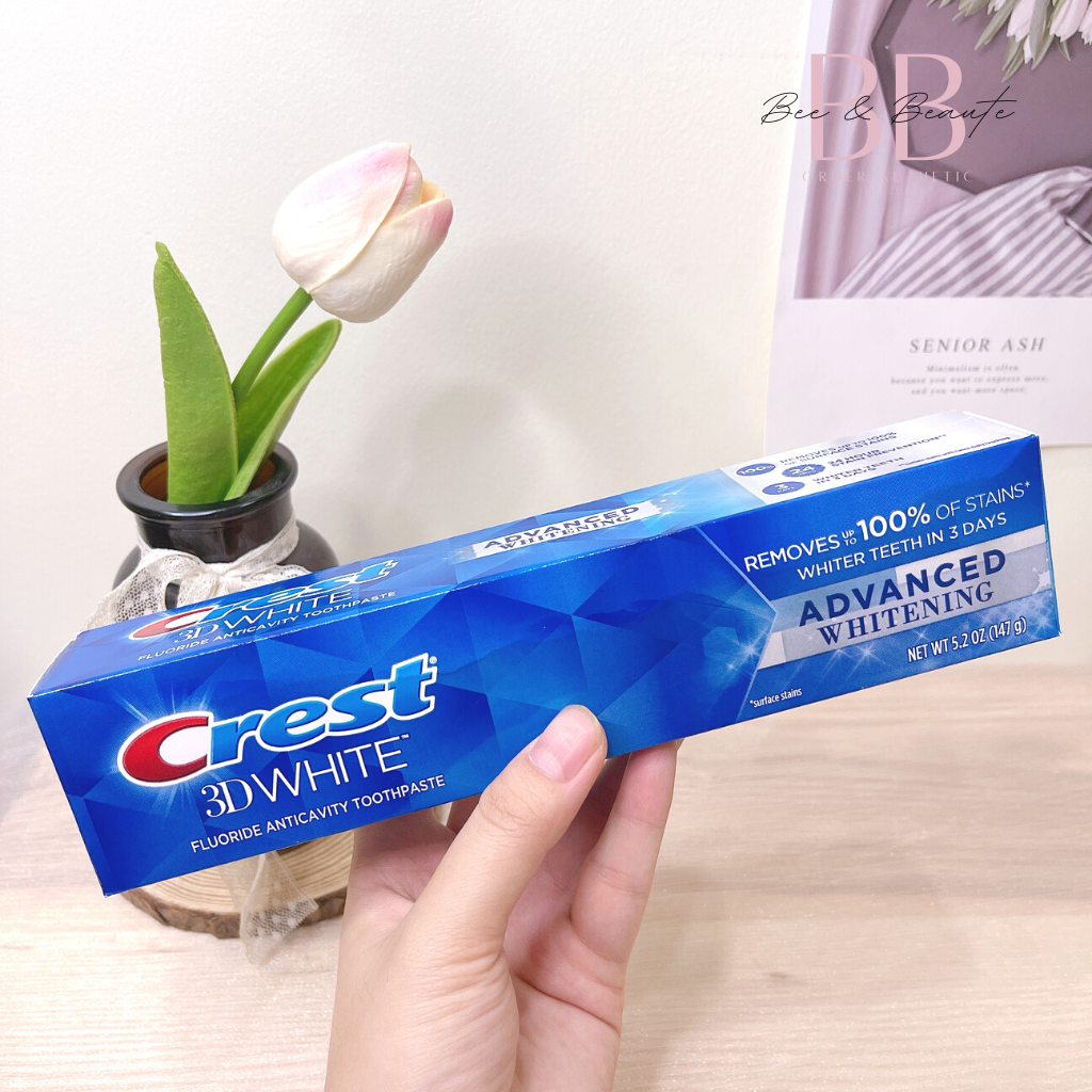 Kem đánh răng Crest 3D White Advance Mỹ, trắng răng, thơm miệng