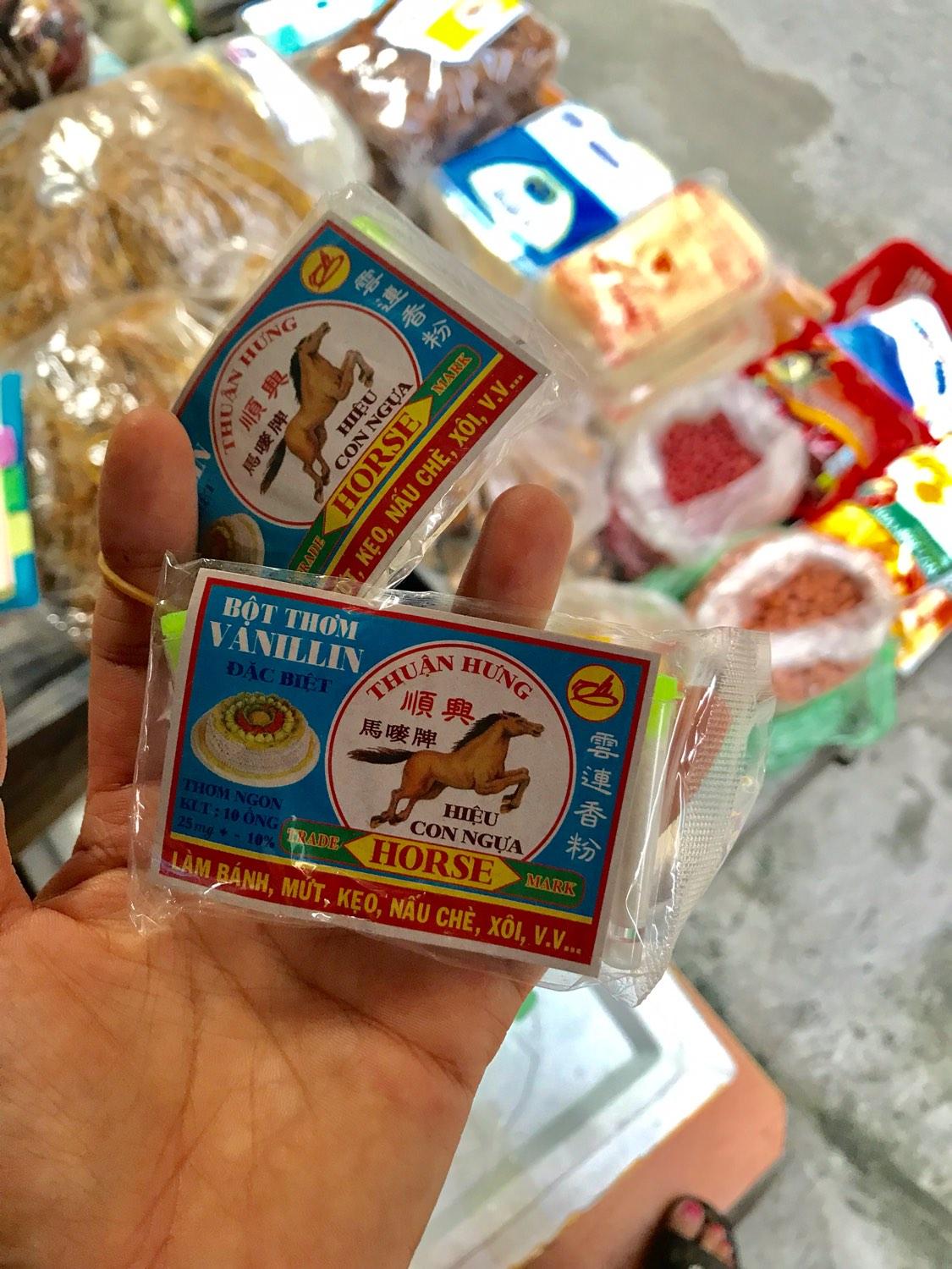 1 vỉ Bột thơm Vani 25gr gồm 10 ống/1 gói