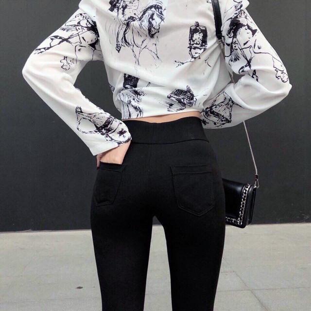Quần Legging Hộp Vàng G C