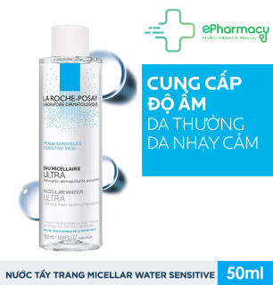 Tẩy Trang La Roche Posay MINI Micellar Water Ultra Sensitive Skin làm sạch thumbnail