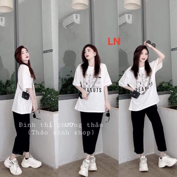 SÉT ÁO PHÔNG PEANUUST+QUẦN KAKI LN12